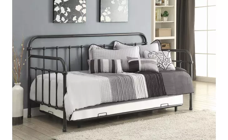 300398 DAYBED WITH TRUNDLE DARK BRONZE COASTER  300398