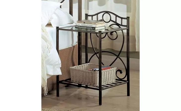 300162 NIGHTSTAND (DARK ANTIQUE BRONZE) COASTER  300162