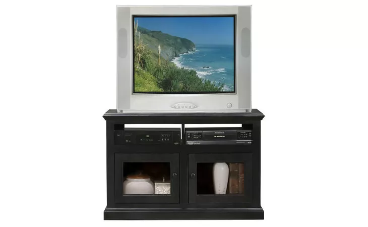 72550 41 ENTERTAINMENT CONSOLE, 2 BEAD BOARD DOORS OR 2 PLAIN GLASS DOORS, PLAIN BASE*GLASS*PL, WP*FINSISH*BK, SW, WH EAGLE  72550