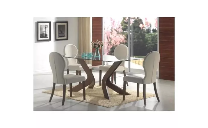 120361B2 SAN VICENTE CONTEMPORARY NUT BROWN DINING TABLE BOX TWO COASTER  120361B2