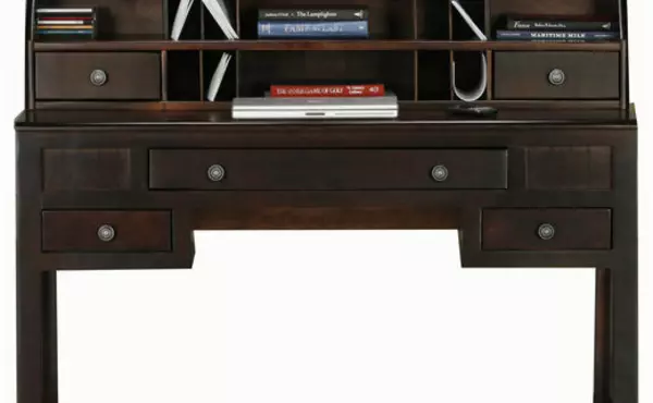 WRITING DESK, 1 KEYBOARD PENCIL DRAWER COMBO, 2 DRAWERS, BEAD BOARD DETAILING, FINISHED BACK, STRAIGHT LEG BASE*GLASS*NG*FINSISH*CC, CM, CO, CR, EC, GO, HG, IV, UN EAGLE 75208  75208