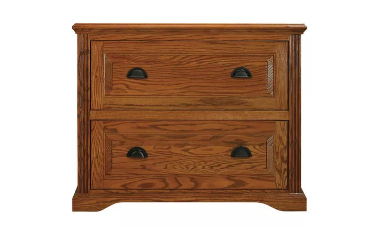 93007 2-DRAWER LATERAL FILE CABINET, RAISED PANEL DRAWERS, DECORATIVE MOLDING, PLAIN BASE*GLASS*NG*FINSISH*CC, DK, LT, MD, SO, UN, CR, CM EAGLE  93007