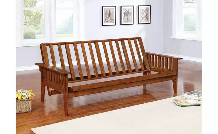 4382 SLAT FUTON FRAME DIRTY OAK COASTER  4382