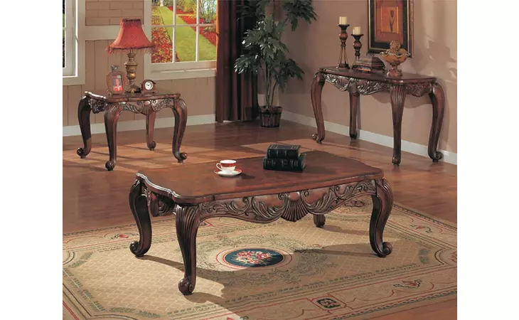 700467  VICTORIA TRADITIONAL BROWN END TABLE