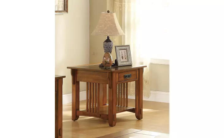 702007 TRADITIONAL OAK END TABLE COASTER  702007