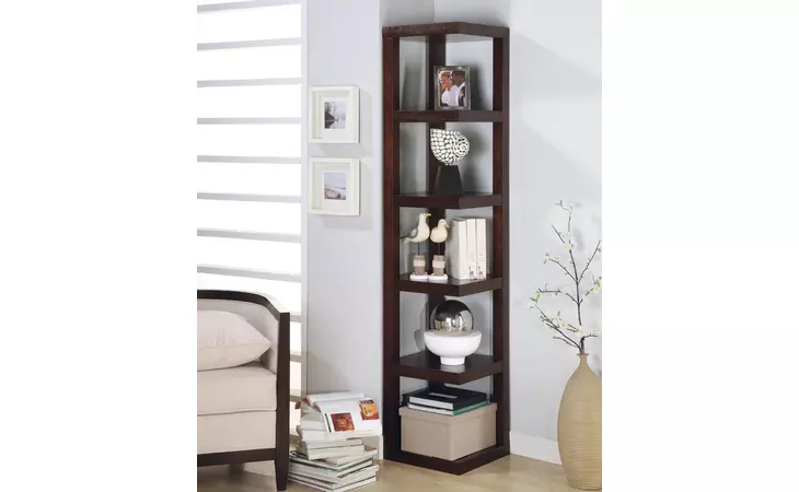 800268  CORNER BOOKCASE