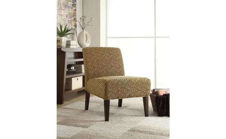 900184  ACCENT CHAIR (LEOPARD PATTERN)