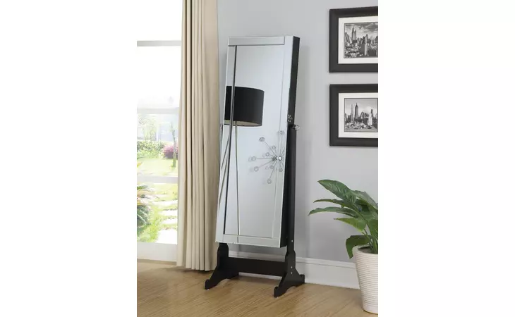 901828 STORAGE JEWELRY CHEVAL MIRROR BLACK COASTER  901828