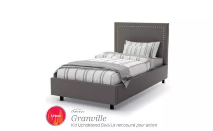 12810-39XL Granville UPHOLSTERED BED WITH STORAGE DRAWER TWIN SIZE BED (WITH MATTRESS SUPPORT) GRANVILLE