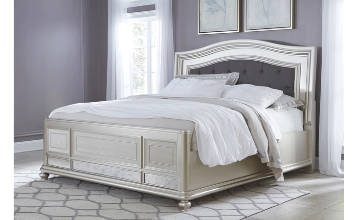 Coralayne KING PANEL RAILS ASHLEY Silver B650-97