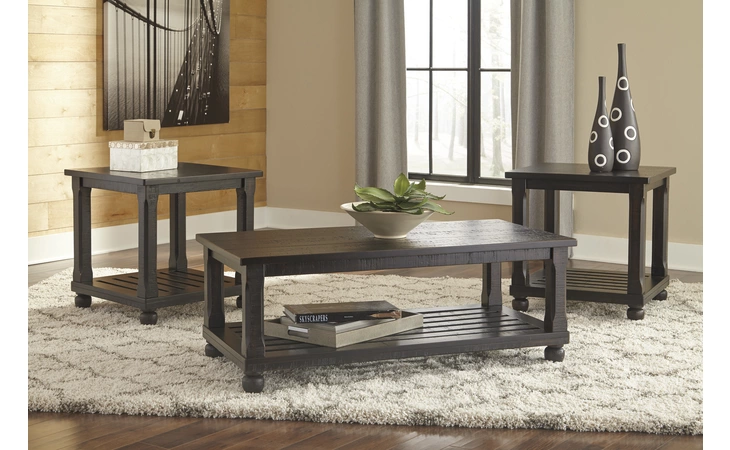 Mallacar OCCASIONAL TABLE SET (3/CN) ASHLEY Black T145-13